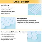 Sticky Dots, 1500 Pieces 10mm/0.39in Diameter Sticky Back Coins Hook & Loop Nylon Self Adhesive Dots Strips Perfect for School Projects, Classroom, Office, Home (White)(750 Pair Sets) - Image 7