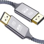 Displayport Cable 2M,displayport Display Port Cable high Speed dp 1.2 Cord,4K 60Hz,1440p 144Hz