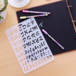 Pack of 4 Plastic Alphabet Letter Number Drawing Painting Stencils Scale Template Sets for Bullet Journal Stencil Planner/Scrapbook/DIY Painting Craft Projects - Image 5