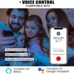 WiFi LED Light, 2Pack Smart Bulb Timer& Sunrise& Sunset Dimmable, Multicolor, Warm White 7W A19 E27(60W Equivalent), Compatible with Alexa, Google Home Assistant and IFTTT(Color Changing Disco Ball Lamp) - Image 2