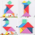 Magnetic Travel Tangram Puzzles Book Game Tangrams Jigsaw Shapes Dissection with Solution for Kid Adult Traveler Challenge IQ Educational Toy(360 Patterns) - Image 4