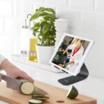 Tablet Stand Adjustable, Phone Stands Tablet Holder: Desktop Aluminum Stand Dock Mount Cradle Compatible with iPad Air Mini Pro Samsung Galaxy Tabs, Phone 12 11 XS Max XR X 6 7 8 Plus, E readers and More Tablets Black(4-13 Inch) - Image 7