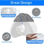 Knee Pillow for Side Sleepers with Elastic Strap, Memory Foam Leg Pillow, Ideal for Spine Alignment, Hip, Back & Joint Pain Relief for Better Sleeping with Breathable & Washable Cover - Image 2
