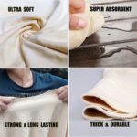 Car Nature Chamois Drying Towel 60x90cm Natural Chamois Washing Cloth for Car Leather Super Absorbent Leather Cleaning Towel Wipes 6.5 Sq ft - Image 2
