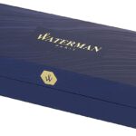 S0952000 Expert Ballpoint Pen, Stainless Steel with 23k Gold Trim, Medium Point with Blue Ink Cartridge, Gift Box - Image 5