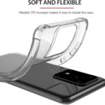 Tough TPU Case Compatible with 2020 Samsung Galaxy S20 Ultra 5G Shock Absorption Rubber Bumper Protective Cover Clear - Image 4