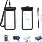 Universal Waterproof Pouch, 2Pack Clear Transparent Cellphone Waterproof Compatible with iPhone SE/11/11 Pro/11 Pro Max/Xs/XS Max/XR, Samsung Galaxy Note 10/S10/S9, All Devices Up to 6.5 Inch - Image 6