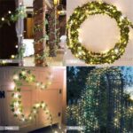 84 FT Artificial Ivy 12 Pack Ivy Vine Garland Ivy Leaves Greenery Garlands Hanging with 100 LED String Light Fake Leaf Plants Faux Green Flowers Decor for Home Kitchen Garden Office Wedding Wall - Image 6