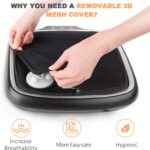 Electric Shiatsu Foot Massager with Heat and Deep Kneading, Foot Massage Machine with Washable Cover for Plantar Fasciitis, Tired Feet, Foot Pain Relief - Image 3