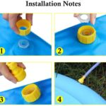 Upgraded Sprinkler Pad Water Spray pad Splash Play Mat 170cm Outdoor Water Toys, Outdoor Splash Pad Sprinkler for Kids - Image 5