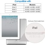Case for iPad 4 3 2 Smart Cover with Auto Sleep/Wake, Black(Old Model) - Image 2