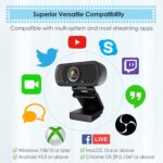 Webcam HD 1080p Web Camera, USB PC Computer Webcam with Microphone, Laptop Desktop Full HD Camera Video Webcam 110 Degree Widescreen, Pro Streaming Webcam for Recording, Calling, Conferencing, Gaming - Image 6