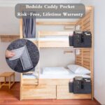 Bedside Caddy, Thick Sofa Storage Organizer, Table Cabinet Hanging Storage Organizer, Holder Bag for Laptop Book Phone Charger Bottle and other, Ideal for Dorm, Bed, Sofa - Image 7