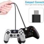 3M Micro USB Cable 2PACK USB to Micro USB Fast Charger and Data Syncing Nylon Braided Cable 10FT/3M for Samsung Galaxy S6 S7 S4 S3 S2 J1 Note 2, HTC, Kindle, Moto G5, PS4, Nokia(Black, Blue) - Image 5