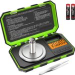 Brifit Professional Digital Mini Scale, 20g 0.001g Pocket Scale, Electronic Smart Scale with 20g Calibration Weight(Battery/Tweezers Included)