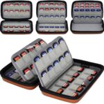 80 Game Cards Holder Cartridges Storage Case for Nintendo Switch PS Vita Physical Games and SD Cards Brown - Image 4