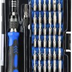Precision Screwdriver Set, 60 in 1 with 56 Bits Magnetic Screwdriver Kit, Stainless Steel Professional Repair Tools Kit for Phone, Laptop, PC, Camera, Game Console, Glasses, and More Blue