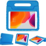 ProCase Kids Case for 10.2" iPad 8th Gen 2020 / 7th Gen 2019 / iPad Air 10.5" / iPad Pro 10.5", Shockproof Convertible Handle Stand Cover Light Weight Kids Friendly Case Blue(3rd Gen)