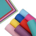 8 Pieces 8x12 Inch Bright Color Grain Texture Faux Leather Sheets Including 8 Color Leather Sheets for Leather Bows and Earrings Making LiZhiWen 8PcsA4Bright - Image 4