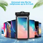 Universal Waterproof Pouch, 2Pack Clear Transparent Cellphone Waterproof Compatible with iPhone SE/11/11 Pro/11 Pro Max/Xs/XS Max/XR, Samsung Galaxy Note 10/S10/S9, All Devices Up to 6.5 Inch - Image 4