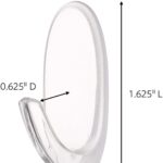 Medium Clear Oval Value Pack, 7 Hooks and 12 Strips, CL091 7NA - Image 2