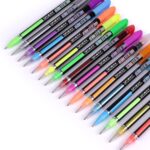 48 Packs Colour Gel Ink Pens Set Glitter Metallic Gel Pens Art Markers for Adult Coloring Books Pastel Gel Pen Set Draw and Write 1.0mm Tip 12 Metallic 12 Glitter 12 Neon 12 Pastel - Image 7