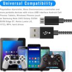 3M Micro USB Cable 2PACK USB to Micro USB Fast Charger and Data Syncing Nylon Braided Cable 10FT/3M for Samsung Galaxy S6 S7 S4 S3 S2 J1 Note 2, HTC, Kindle, Moto G5, PS4, Nokia(Black, Blue) - Image 7