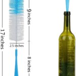 17 Extra Long Bottle Cleaning Brush Cleaner for Washing Narrow Neck Beer, Wine, Kombucha, Thermos, Carafe, Yeti, Swell, Brewing Bottles - Image 2