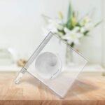 Innovative Crystal Clear Bookends with Crystal Ball, 1 Pair L Shape Non Skid Sturdy Crystal Bookends for Heavy Books, Bookshelf, Office, School Library, Decorative Ornaments - Image 7