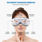 Eye Massager with Heat, Mothers Day Mom Women, Air Compression Wireless Music Rechargeable Eye Therapy Massager for Relieve Eye Strain Dark Circles Eye Bags Dry Eye Improve Sleep - Image 4