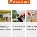 114N Credit Card Size Diamond Sharpening Stone, Pocket Diamond Knife and Tool Sharpener(Fine 600 Grit) - Image 4