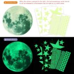 3D Glow in The Dark Stickers, 435pcs Luminous Dots Stars and Moon DIY Wall Stickers for Ceiling Or Walls, Glow Brighter and Longer Perfect for Kids Bedroom Living Room Decoration - Image 3