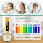 Digital PH Meter Tester, Water Testing Kit, Water Tester 0 14.00 PH, Resolution for Domestic Drinking Water, Hydroponics, Aquariums, Swimming Pools(2 Powder PH Buffer Packages) - Image 5