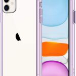 Case for iPhone 11 6.1 Inch, Shock Absorption Bumper Cover, Anti Scratch Clear Back, Purple(2019)