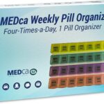 Weekly Pill Organizer with 28 Compartments, by MEDca - Image 2