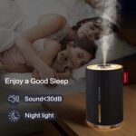 Mini Humidifier, 280ml Small Desk Humidifier, USB Personal humidifiers with 2 Mist Modes, Whisper Quiet, Shut Off for Bedroom, Plants, Baby Room, Office and Car(Black) - Image 4