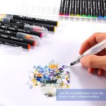 Watercolor Brush Markers Pen Set of 24, Water Based Drawing Marker Brushes W/A Water Coloring Brush, Water Soluble for Adult Coloring Books Comic Calligraphy Back to School - Image 3