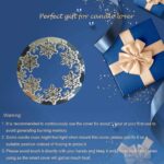 UCIN Candle Toppers Jar Candle Accessories Shades Sleeves for Jar Candles, Prefect Candle Lover, Thanksgiving, Christmas(Sliver Snow) - Image 6