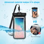 Universal Waterproof Pouch, 2Pack Clear Transparent Cellphone Waterproof Compatible with iPhone SE/11/11 Pro/11 Pro Max/Xs/XS Max/XR, Samsung Galaxy Note 10/S10/S9, All Devices Up to 6.5 Inch - Image 3