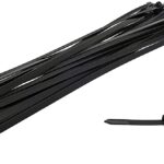 100 Pack Cable Ties, 100mm x 2.5mm Strong Nylon Zip Ties Wraps, Black - Image 2