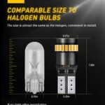194 LED Light Bulb,Super Bright Amber Yellow 168 2825 W5W T10 Wedge 24 SMD 3014 Chipsets LED Replacement Bulbs for Car Dome Map License Plate Lights(Pack of 10) - Image 7