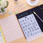 Pack of 4 Plastic Alphabet Letter Number Drawing Painting Stencils Scale Template Sets for Bullet Journal Stencil Planner/Scrapbook/DIY Painting Craft Projects - Image 4