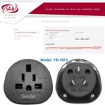 SAA Approved UK/US/JP/CA to AU/NZ Adaptor Plug with Insulated Pins, UK/US Plug Convert to 3 Pin Australian/New Zealand/China Socket(1 Piece Black) - Image 5
