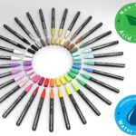 Acrylic Paint Pens 30 Assorted Markers Set 0.7mm Extra Fine Tip for Rock, Glass, Mugs, Porcelain, Wood, Metal, Fabric, Canvas, DIY Projects, Detailing. Non Toxic, Waterbased, Quick Drying. - Image 3