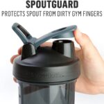 BlenderBottle Shaker Bottle Pro Series Perfect for Protein Shakes and Pre Workout, 24 Ounce, Black/Clear - Image 4