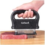 Meat Tenderizer, 48 Stainless Steel Ultra Sharp Needle Blade Tenderizer for Tenderizing Steak, Beef with Cleaning Brush,Durable Baking Kitchen Accessories by Ccfoud