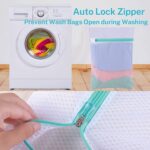 7 Pack Mesh Laundry Bags, 1 Extra Large &2 Large &2 Medium & 2 Bra Bags, Washing Machine Wash Bags, Lingerie Wash Bags for Delicate Clothes with Premium Zipper Lock - Image 5