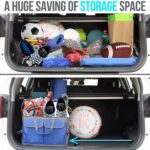 Car Trunk Organizer Car Boot Storage Bag, Durable Storage SUV Cargo Organiser Adjustable, Tidy Organization(Black) - Image 4