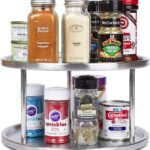 79254 Lazy Susan, 2 Tier, Brushed Stainless Steel