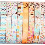 Gold Washi Tape Set VSCO Decorative Tape for DIY Crafts, Bullet Journals, Planners, Scrapbooking, Wrapping 5mm Wide(Candy 24) - Image 2